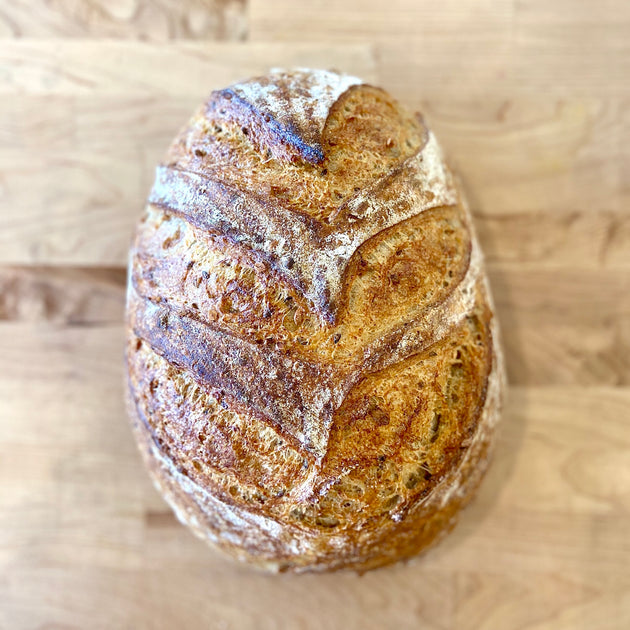 Mold or flour? Sourdough bread from Trader Joe's. : r/Breadit