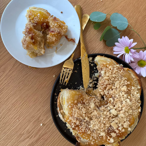 Take & Bake Peach Brioche Cobbler