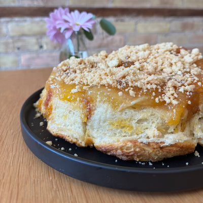 Take & Bake Peach Brioche Cobbler