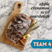 Team 4: Apple Cinnamon Swirl Sourdough